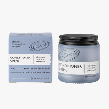 UpCircle Conditioner Crème with plant keratin + panthenol bottle beside blue box 100 ml on Tampa Home & Garden Store