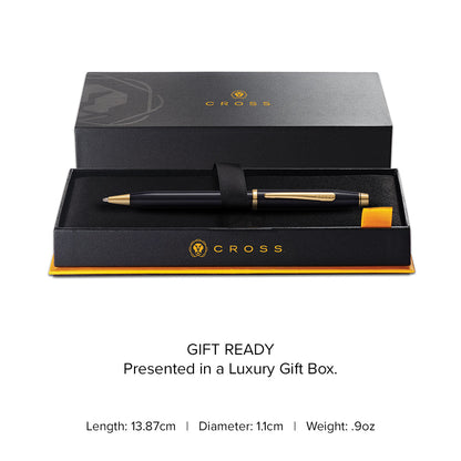 Cross Century II Classic Black Ballpoint Pen by A.T. Cross in luxury gift box on Tampa Home & Garden Store