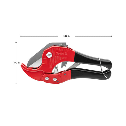 Orbit Irrigation PVC and Poly Pipe Cutter, red and black tool for underground irrigation on Tampa Home & Garden Store