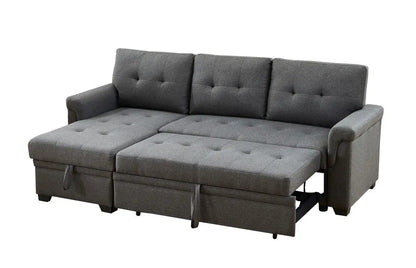 Destiny reversible sleeper sectional sofa with storage chaise by Unique Piece Furniture on Tampa Home & Garden Store