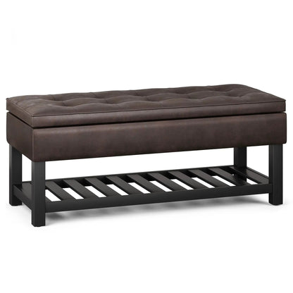 Cosmopolitan Storage Ottoman Bench Open Bottom
