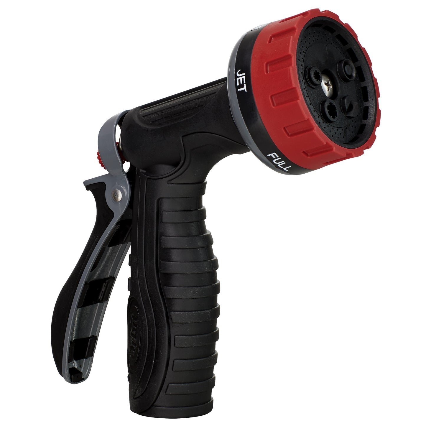 5-Pattern zinc rear-trigger contractor hose nozzle Orbit Irrigation red black on Tampa Home & Garden Store