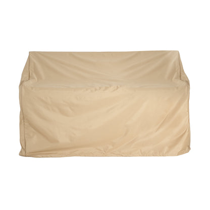 Shield Outdoor Loveseat Sofa Cover Beige by HouseOfZazla for outdoor furniture covers on Tampa Home & Garden Store