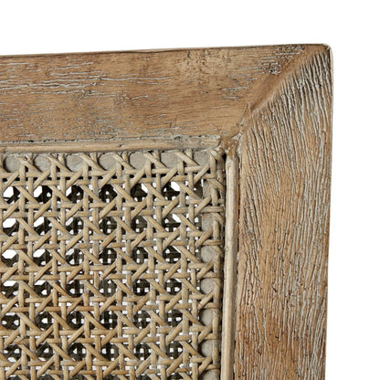 Cane armchair with woven cane seat in reclaimed natural wood finish by Unique Piece Furniture on Tampa Home & Garden Store
