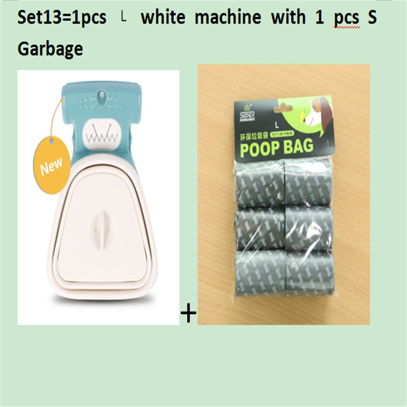 Pet Zen foldable dog pooper scooper 2-piece set with 1 roll biodegradable poop bags on Tampa Home & Garden Store