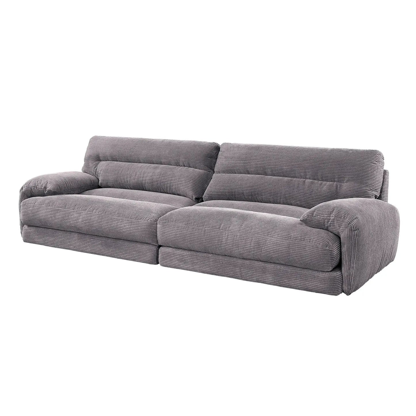 Cadenza Corduroy Sofa gray, stationary sofa by Unique Piece Furniture, corduroy upholstery on Tampa Home & Garden Store