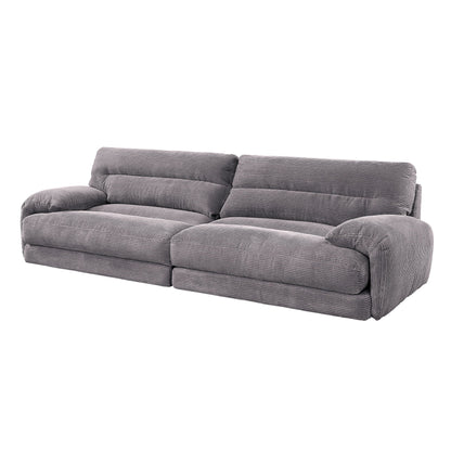 Cadenza Corduroy 2 Piece Living Room Set in gray by HouseOfZazla on Tampa Home & Garden Store