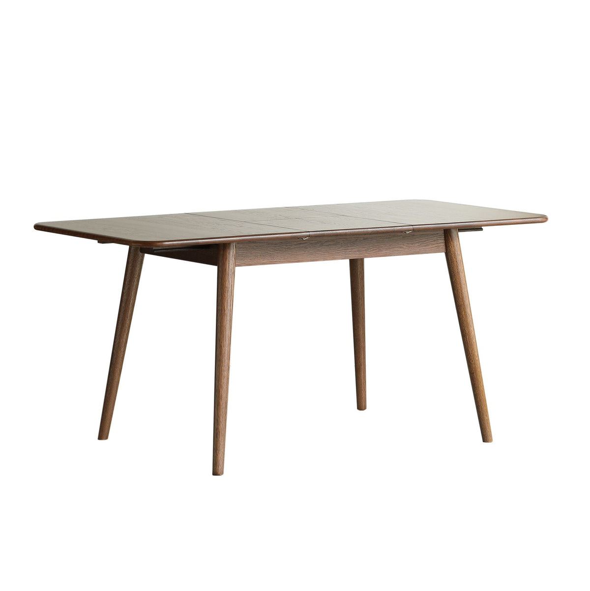 Wood dining table with extendable top in natural wood finish, telescoping leaves on Tampa Home & Garden Store