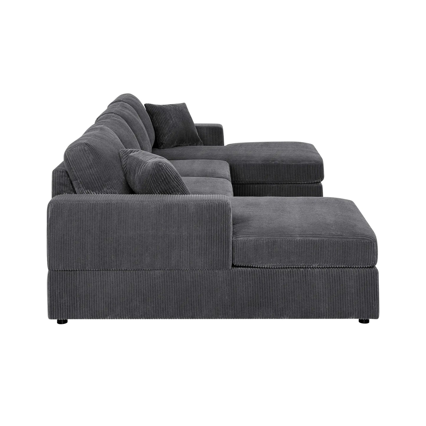 3 Piece Double Chaise Sectional Sofa for Family