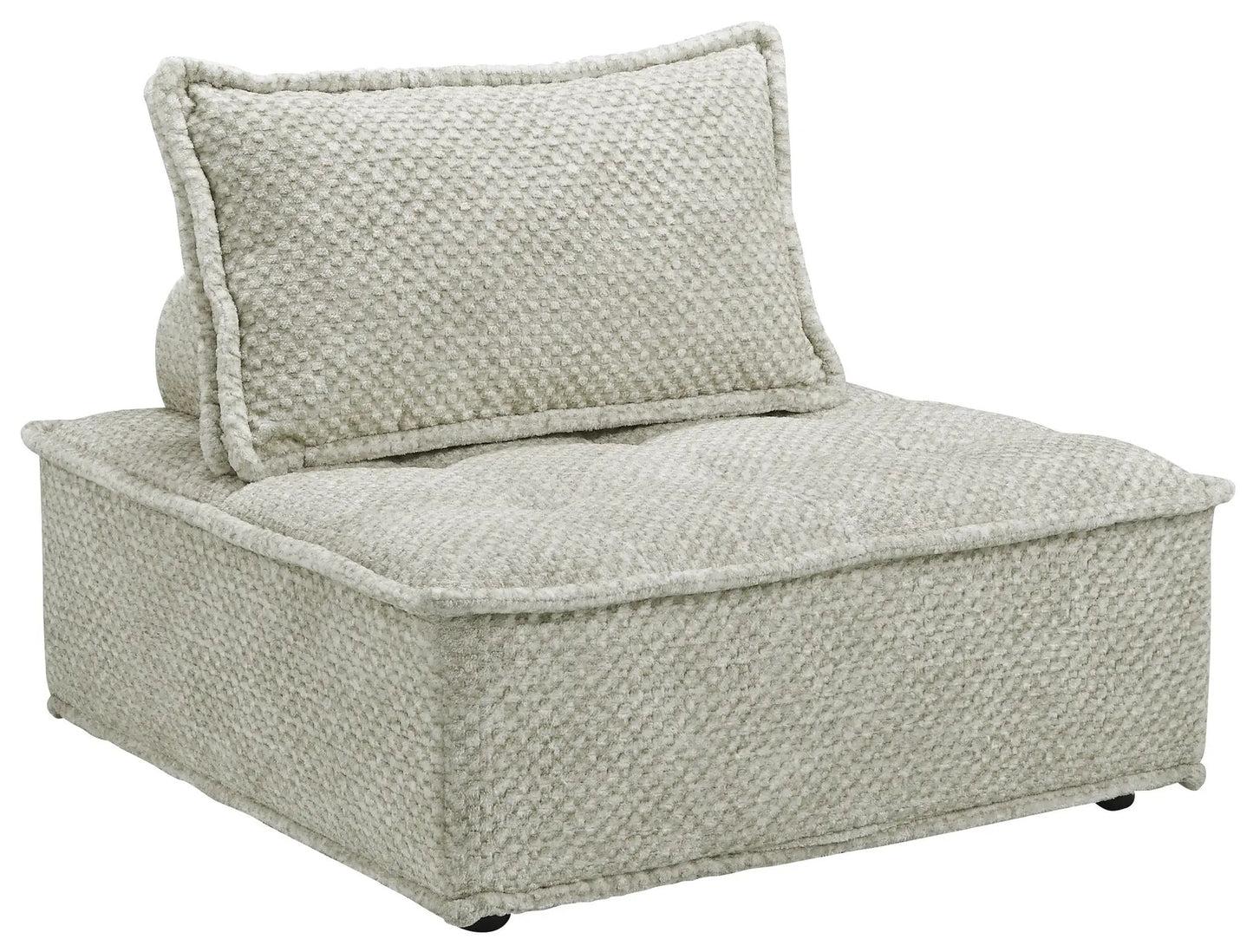 Bales stationary sectional beige boucle upholstery by Unique Piece Furniture on Tampa Home & Garden Store
