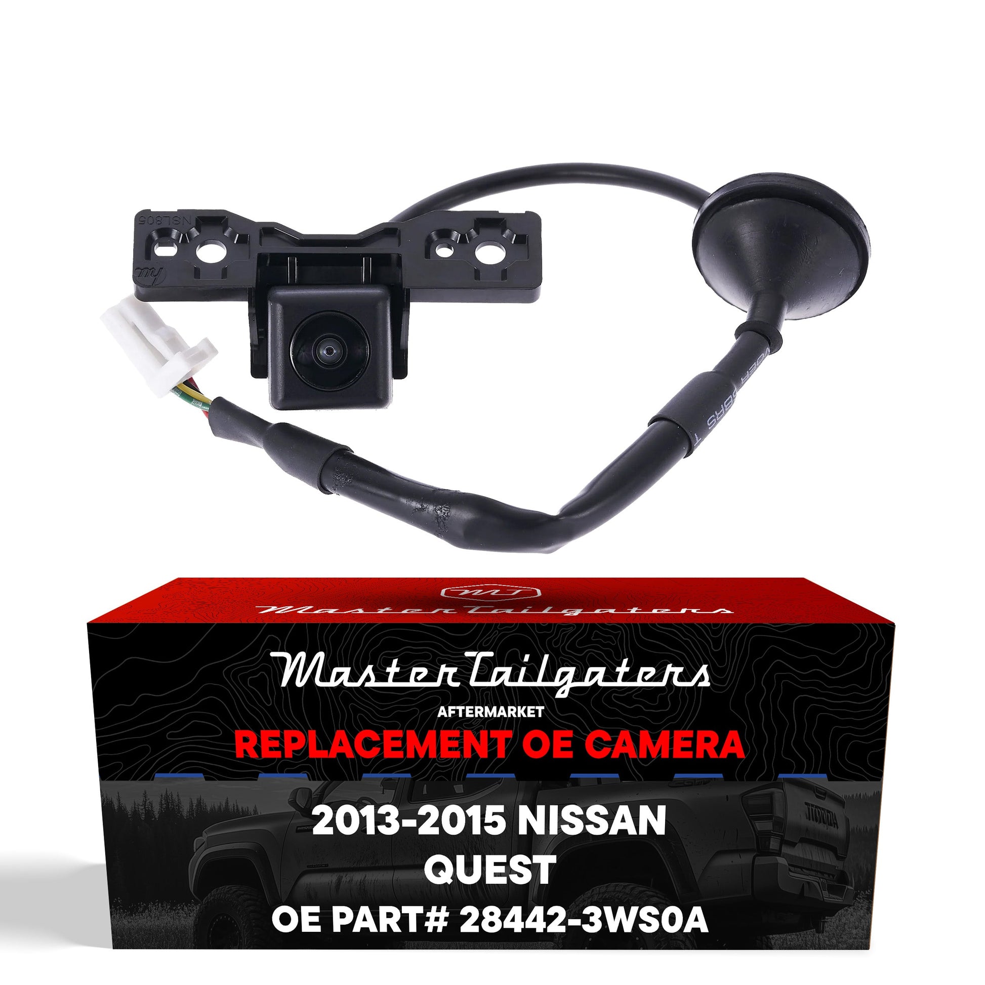 Backup camera for Nissan Quest LE 2013-2015 OEM replacement by Master Tailgaters harness on Tampa Home & Garden Store