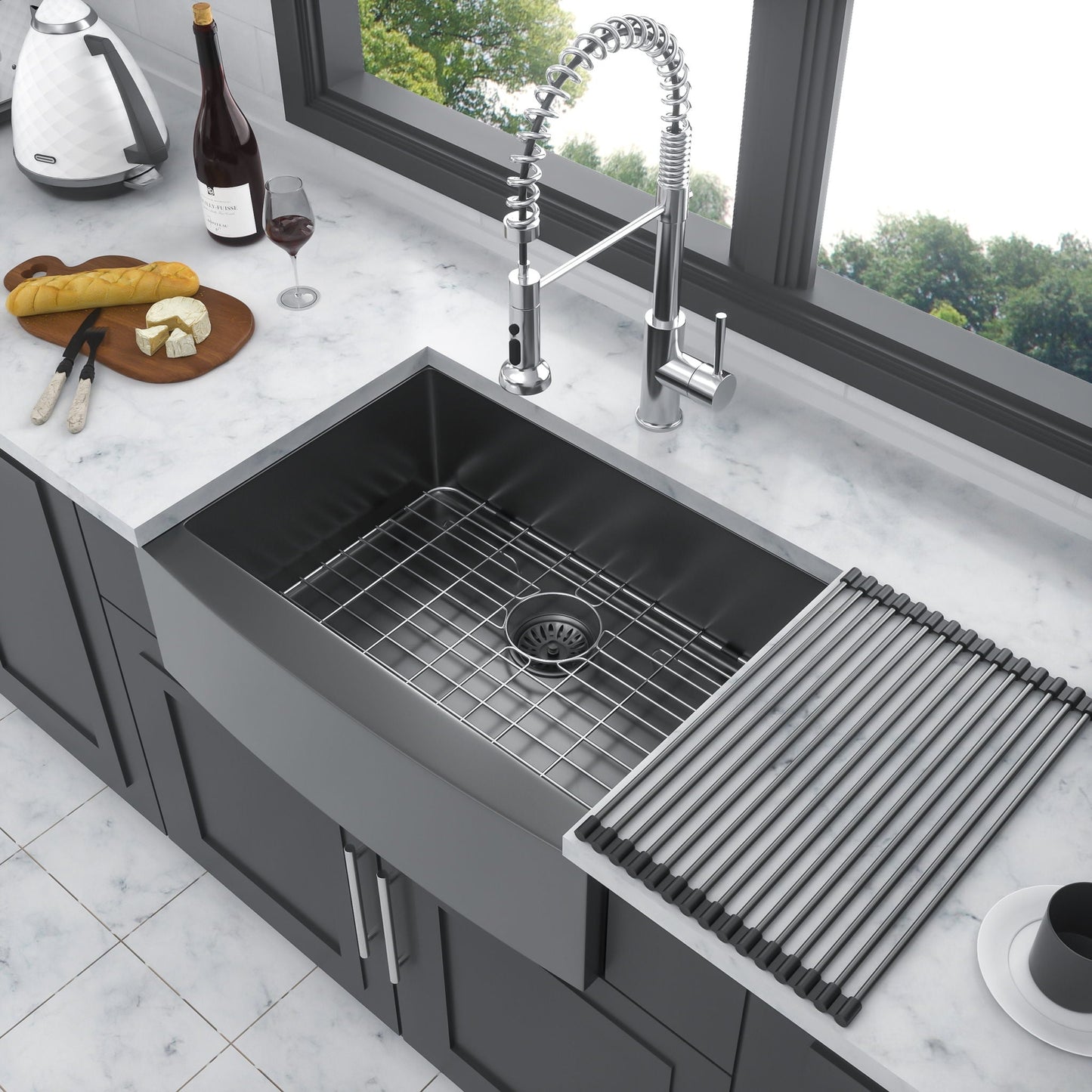Farmhouse Apron Front Stainless Steel Sink
