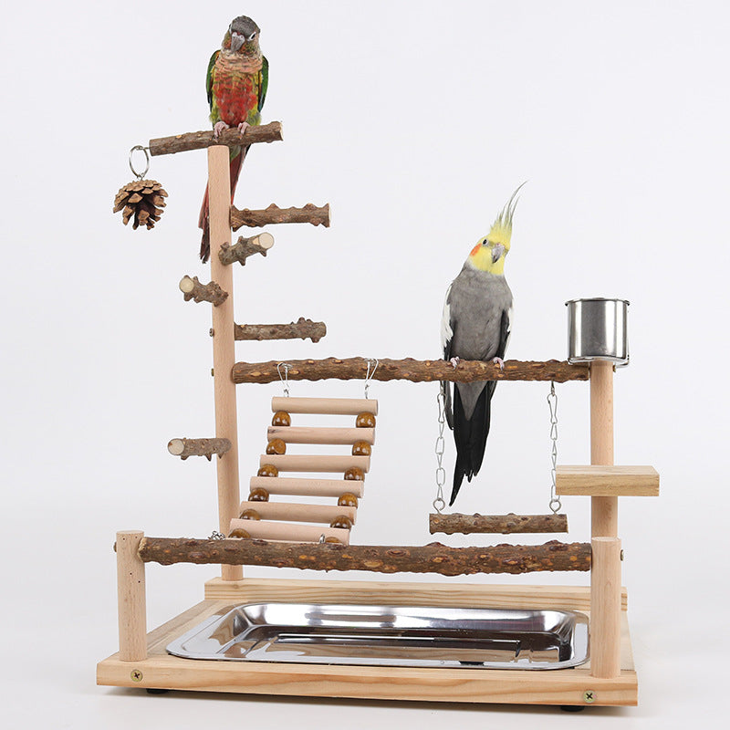 Sichuan Pepper Parrot Climbing Training Platform bird gym with ladders swings Sell My Stuff on Tampa Home & Garden Store