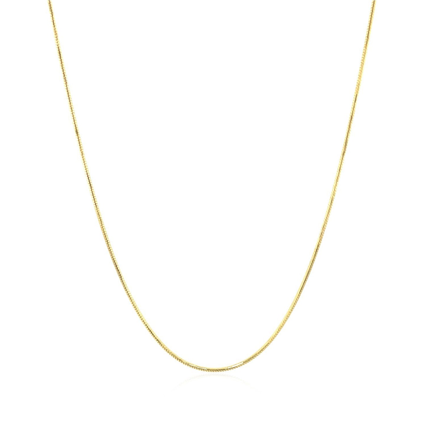 14k yellow gold round snake chain necklace 0.7mm by Bids.com on Tampa Home & Garden Store