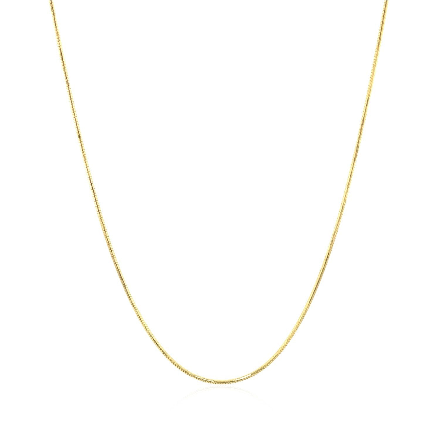 14k yellow gold round snake chain necklace 0.7mm by Bids.com on Tampa Home & Garden Store