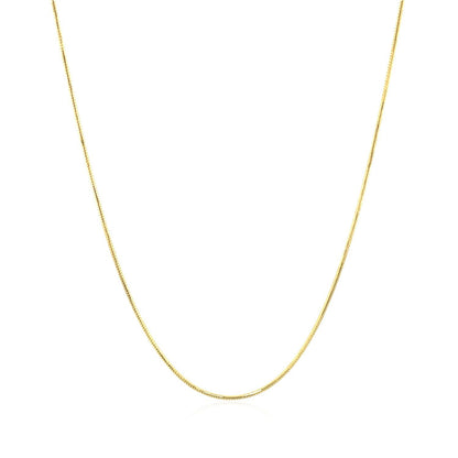 14k yellow gold round snake chain necklace 0.7mm by Bids.com on Tampa Home & Garden Store