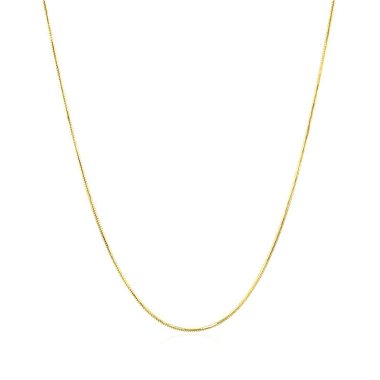 14k yellow gold round snake chain necklace 0.7mm by Bids.com on Tampa Home & Garden Store