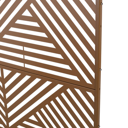 Freestanding Metal Privacy Screen and Stand