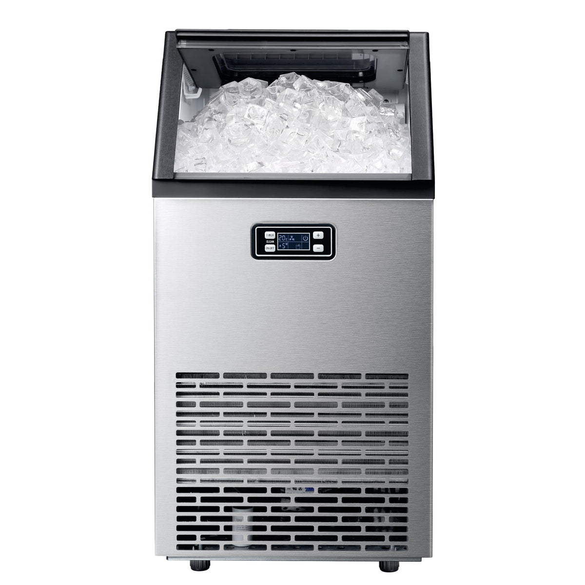 Freestanding ice maker Z5845A by Kismile in stainless steel with digital control panel on Tampa Home & Garden Store