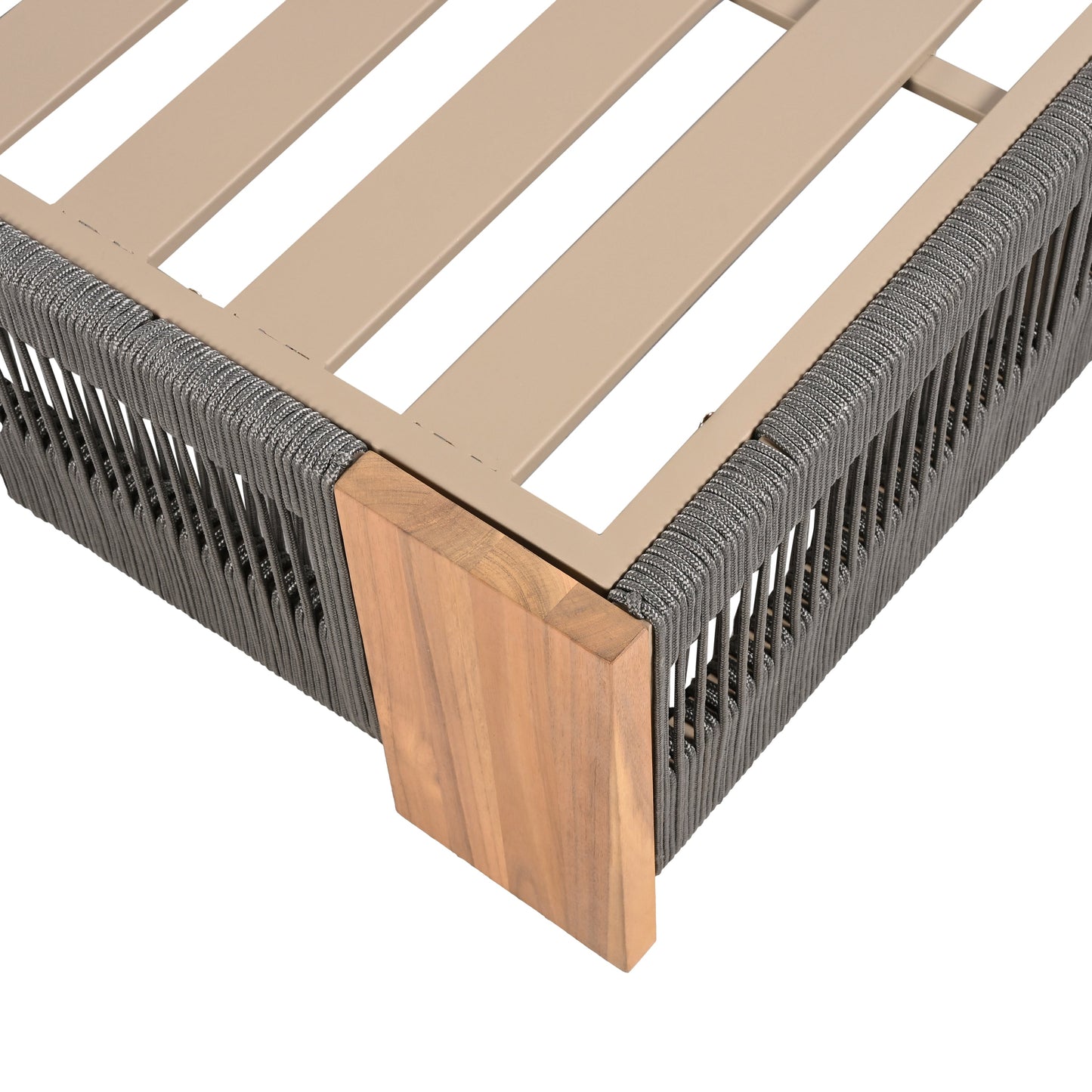 Outdoor Acacia Wood Adjustable Lounge Chair