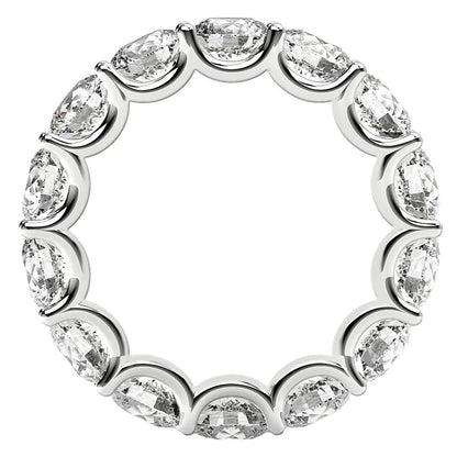 Round cut lab grown diamond eternity ring in 14k white gold by Bids.com, 6 cttw FG/VS2 on Tampa Home & Garden Store