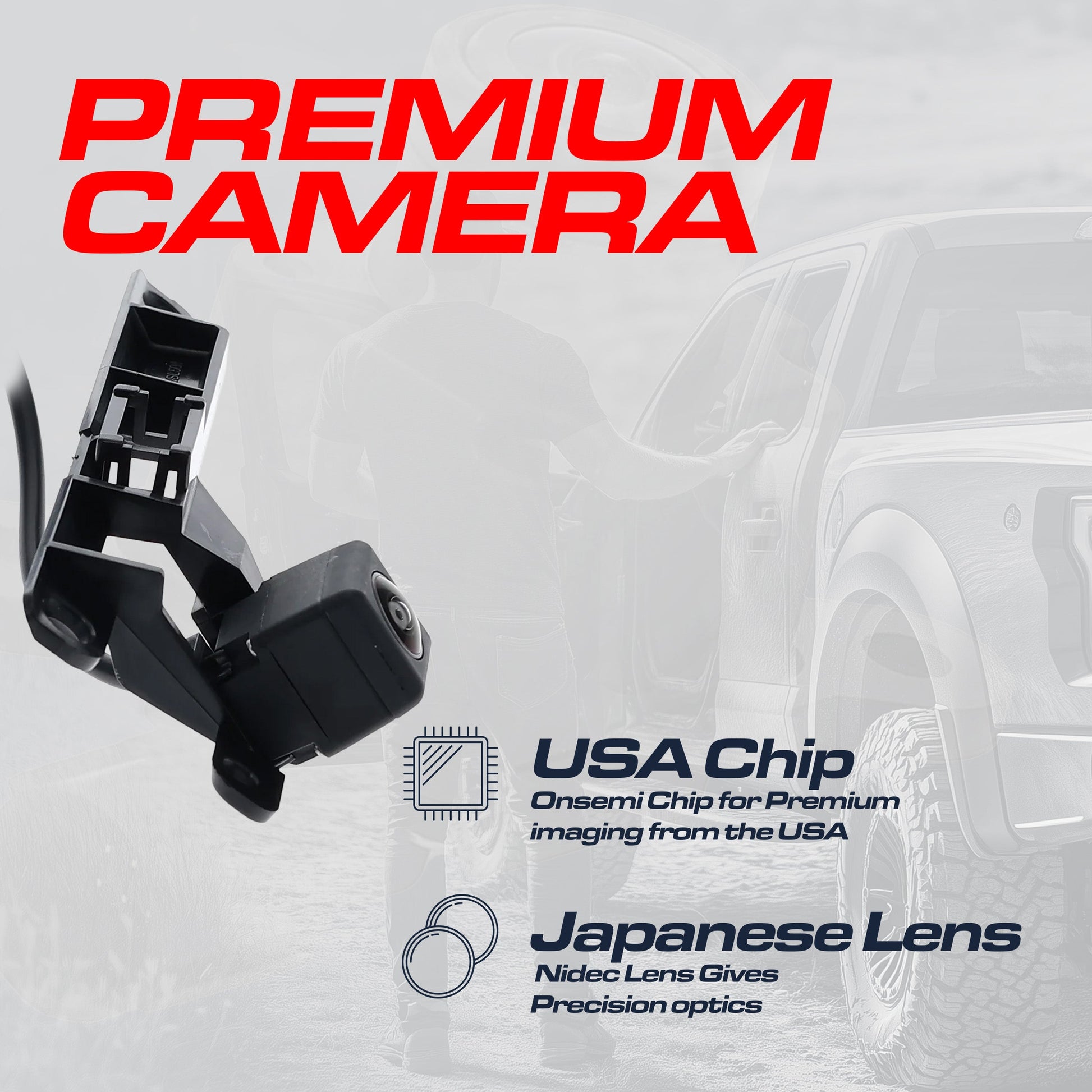 Nissan Rogue Type 2 OEM backup camera in black plastic by Master Tailgaters on Tampa Home & Garden Store
