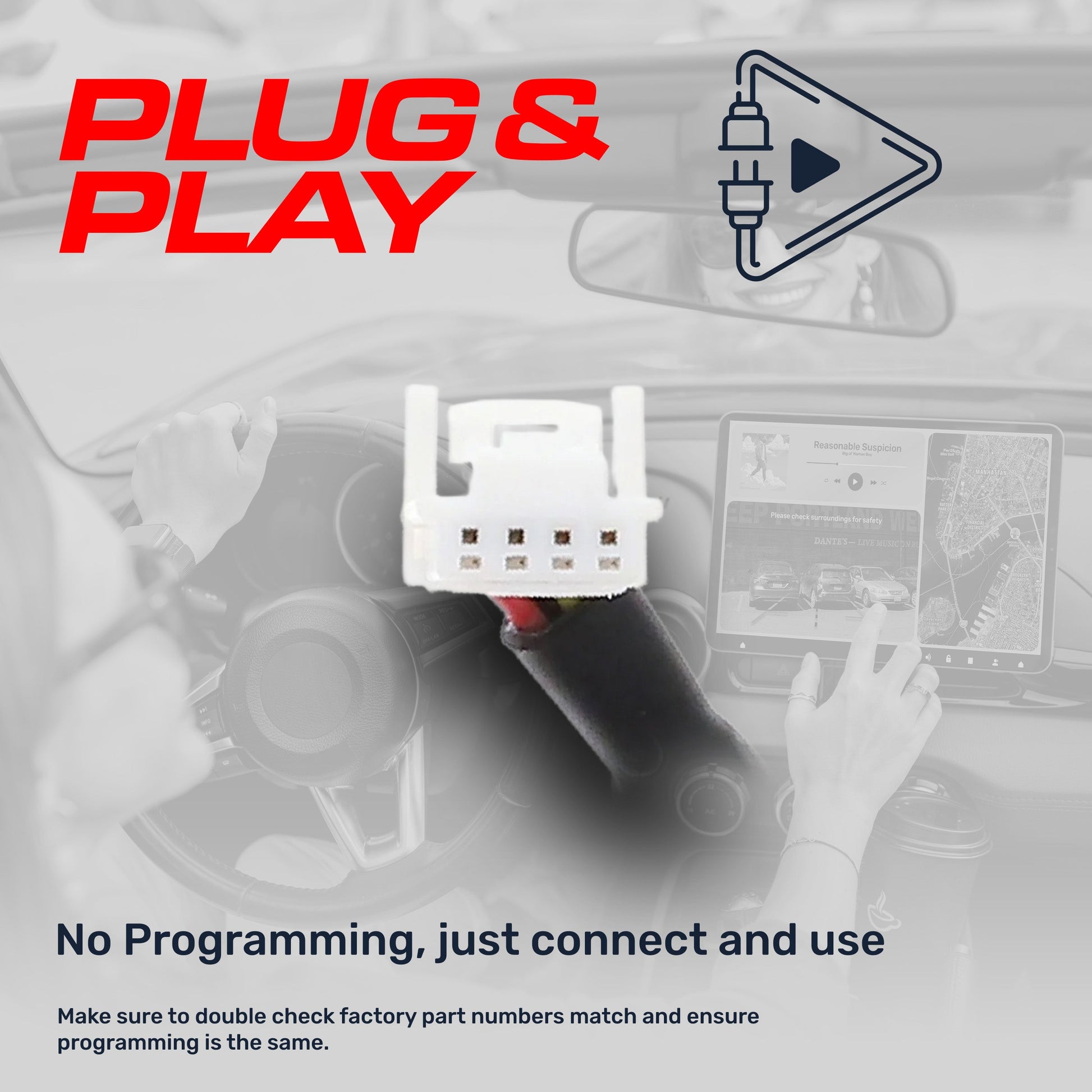 Master Tailgaters Nissan Rogue backup camera OEM replacement unit, plug-and-play banner image on Tampa Home & Garden Store