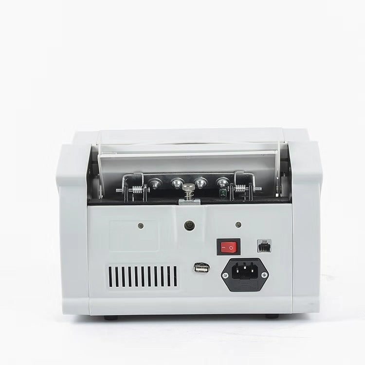 Portable currency counter by UpTrend Deals, grey unit with USB port and power switch on Tampa Home & Garden Store