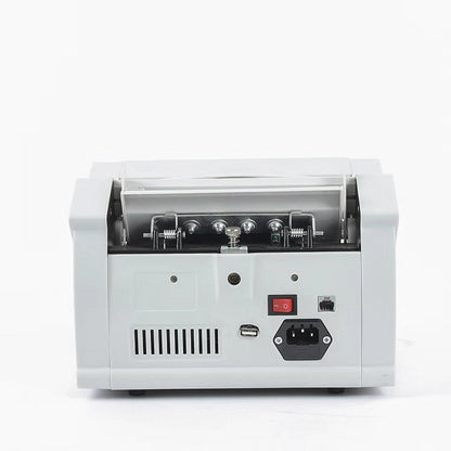 Portable currency counter by UpTrend Deals, grey unit with USB port and power switch on Tampa Home & Garden Store