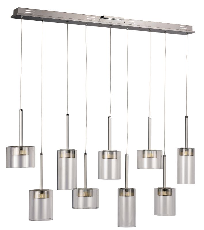 Trans Globe 9 Light Led Polished Chrome Sconce