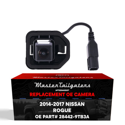 OEM backup camera for 2014-2017 Nissan Rogue by Master Tailgaters, black housing with connector on Tampa Home & Garden Store
