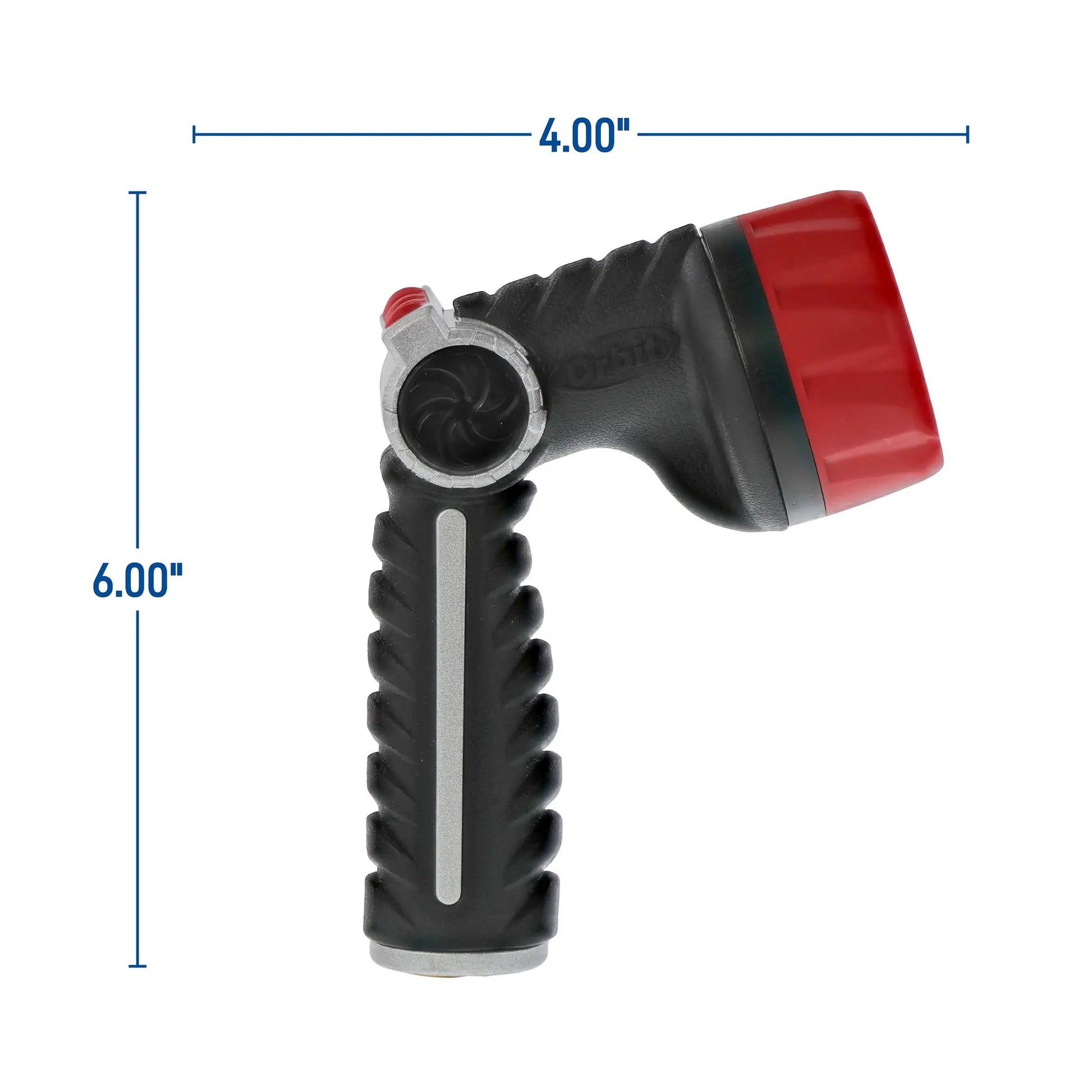 Pro Series 8-Pattern Thumb Control Nozzle with red tip on black body Orbit Irrigation on Tampa Home & Garden Store