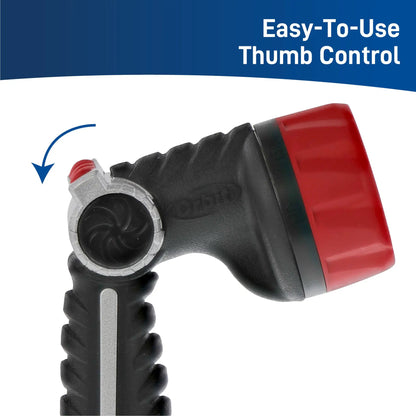 Pro Series 8-Pattern Thumb Control Nozzle by Orbit Irrigation red/black with gray dial on Tampa Home & Garden Store