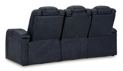 Fyne-dyme power reclining sofa with adjustable headrests, leather, Unique Piece Furniture on Tampa Home & Garden Store