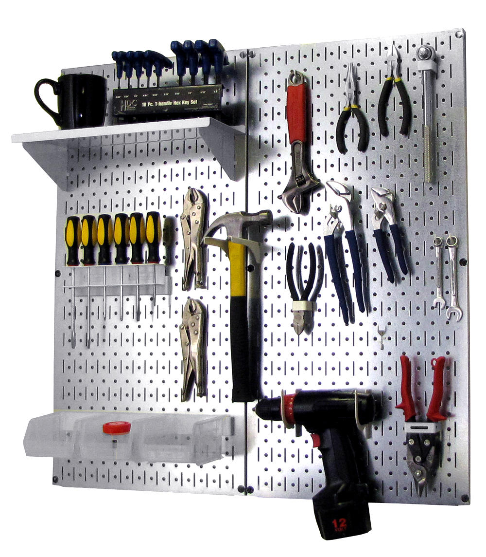Heavy Duty Metal Pegboard Tool Storage Kit