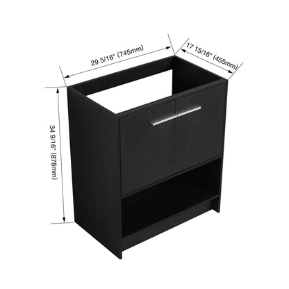 Sleek Freestanding Bathroom Vanity with Two Doors