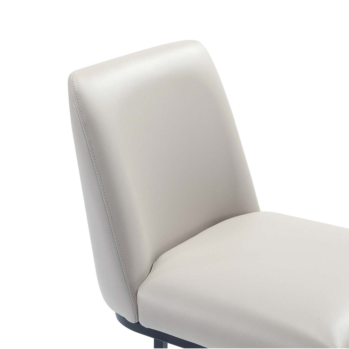 Serena Barstool bar height 28-30in cream faux-leather padded back and seat on Tampa Home & Garden Store