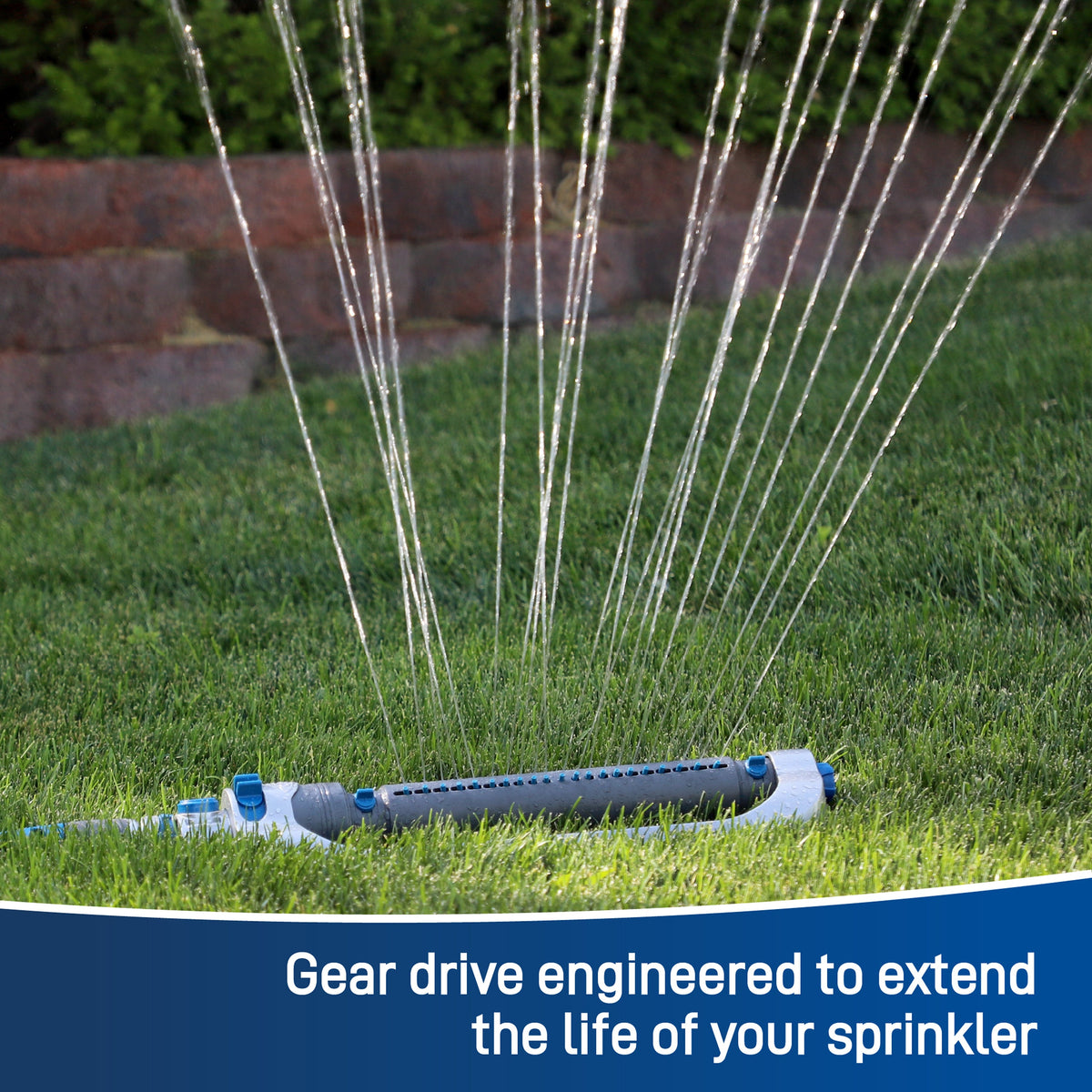 Orbit hose-end gear-drive oscillator with metal straight bar for 4,500 sq ft on Tampa Home & Garden Store