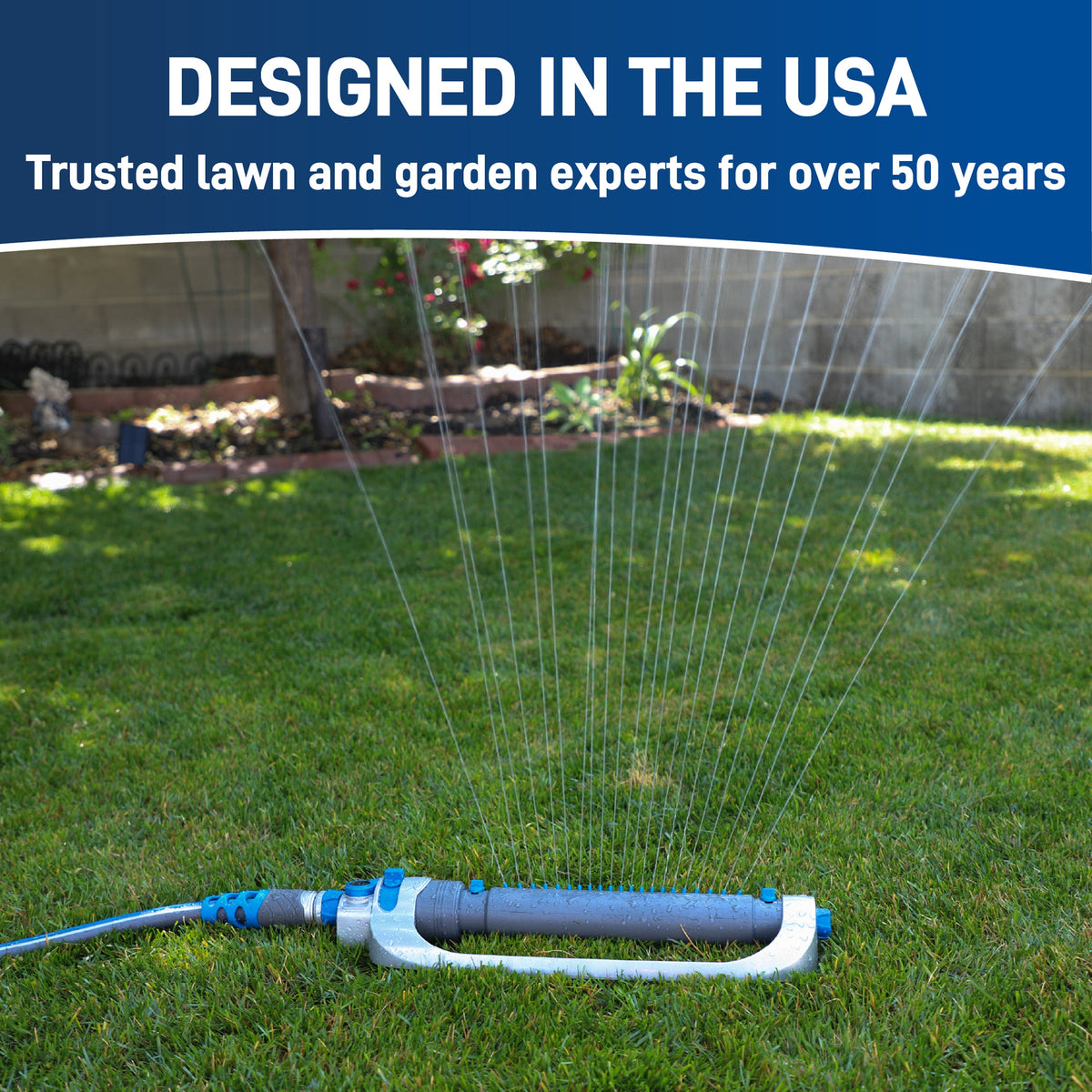 Orbit Irrigation hose end sprinkler, metal straight-bar gear-drive oscillator for 4,500 sq ft on Tampa Home & Garden Store