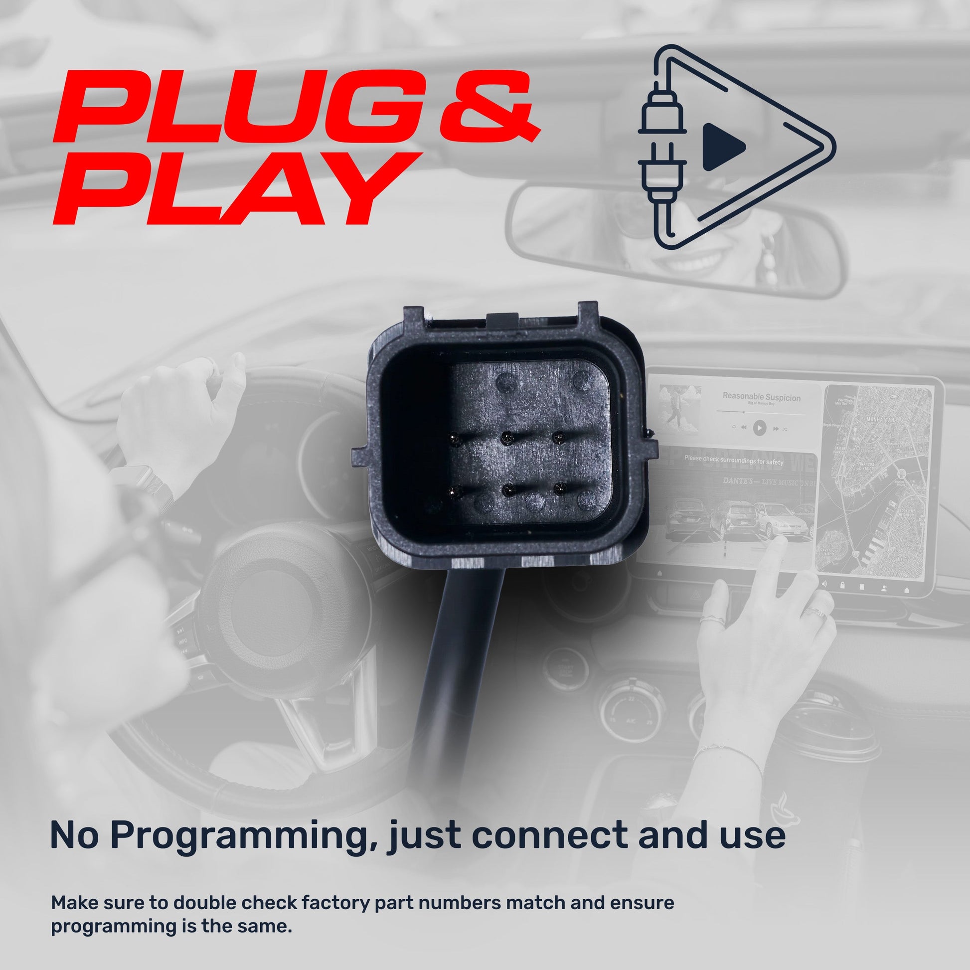 Master Tailgaters Nissan Rogue OEM backup camera, black housing, fits 2017-2020 Rogue w/o AVM on Tampa Home & Garden Store