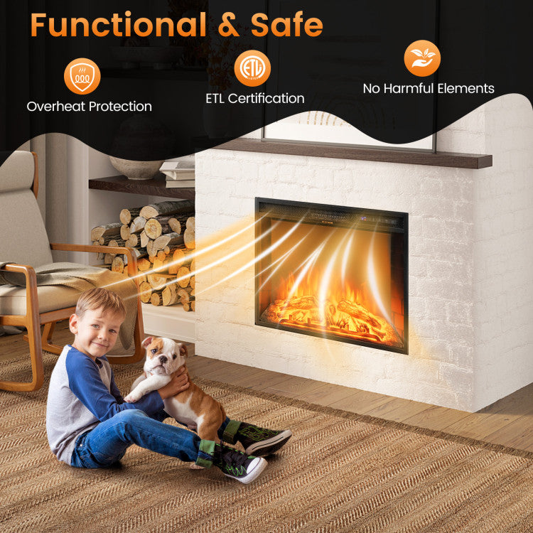 26" Electric Fireplace Insert