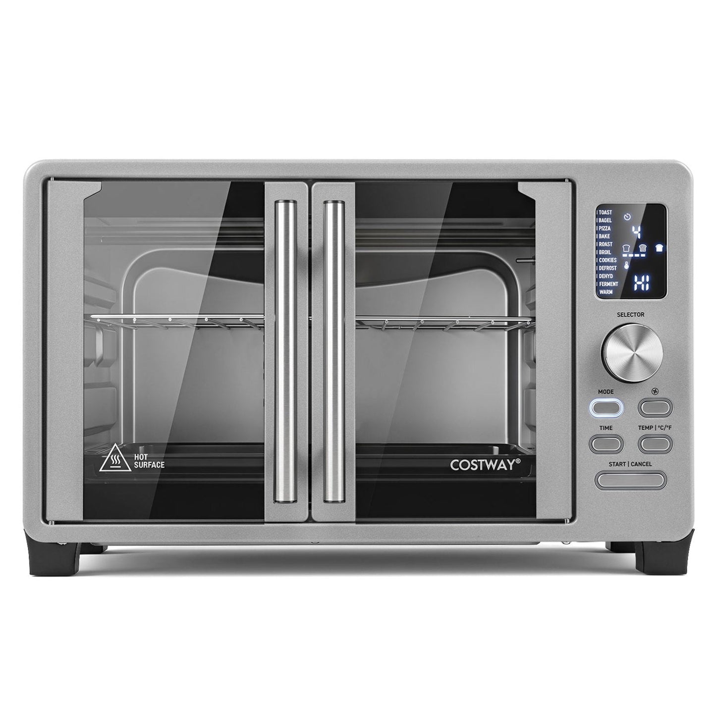 Costway 2-door French door convection toaster oven, 26.4 qt, stainless steel with 11 presets on Tampa Home & Garden Store