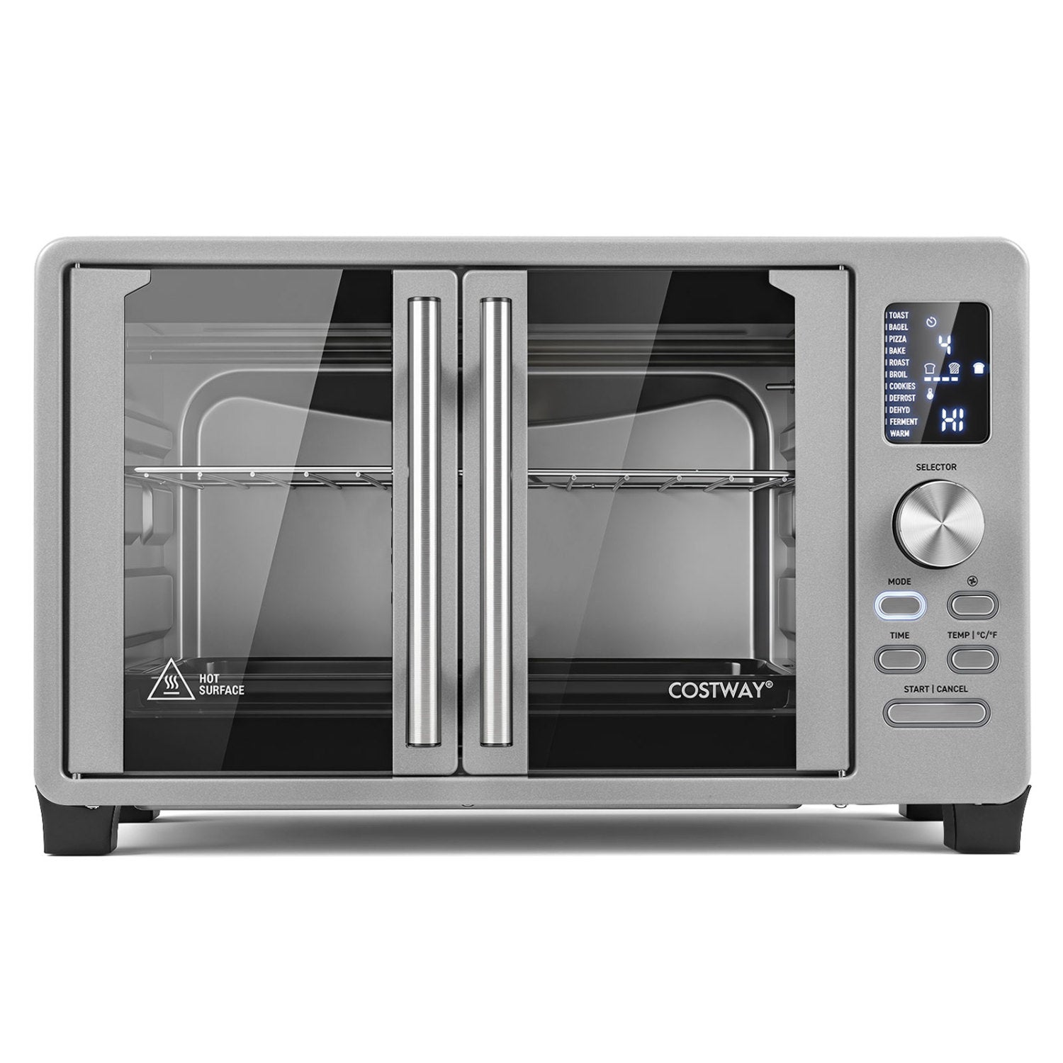 Costway 2-door French door convection toaster oven, 26.4 qt, stainless steel with 11 presets on Tampa Home & Garden Store
