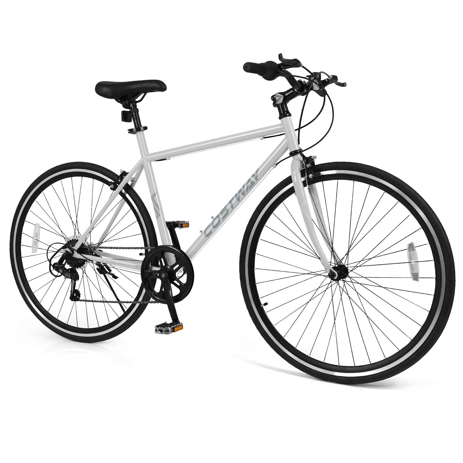 GemGear 26 Inch mountain bike with white frame, adjustable, 6-speed, all-terrain tires on Tampa Home & Garden Store