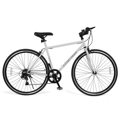 GemGear 26 Inch Mountain Bike white frame with 6-speed drivetrain and all-terrain rubber tires on Tampa Home & Garden Store