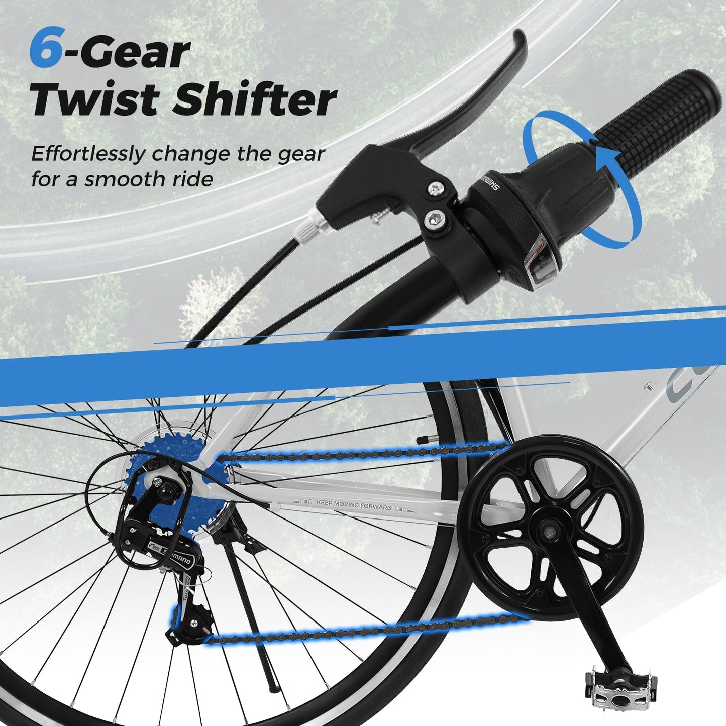 GemGear 26-Inch mountain bike with 6-speed twist shifter and all-terrain rubber tires on Tampa Home & Garden Store