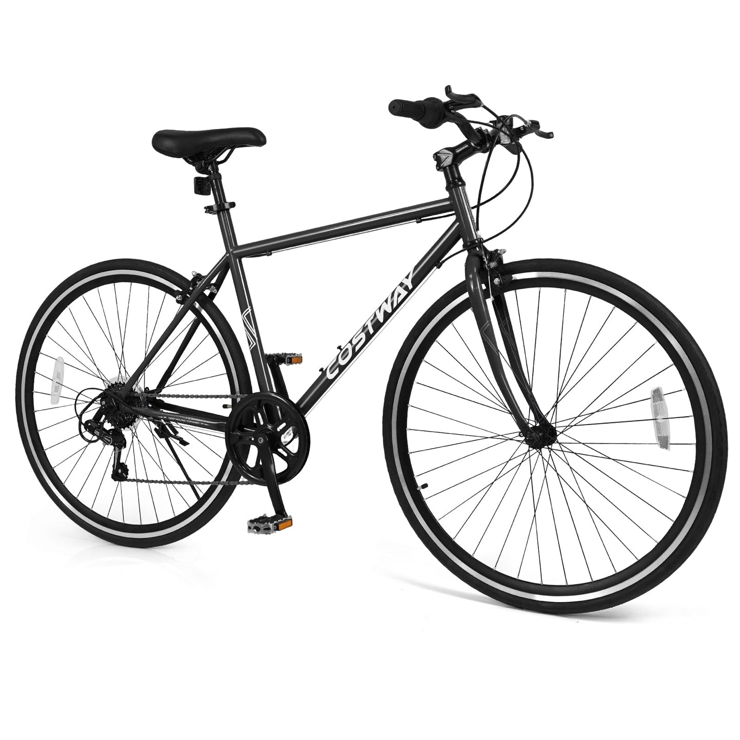 Cosway 26 Inch Mountain Bike black frame with 6-Speed and all-terrain rubber wheels GemGear on Tampa Home & Garden Store