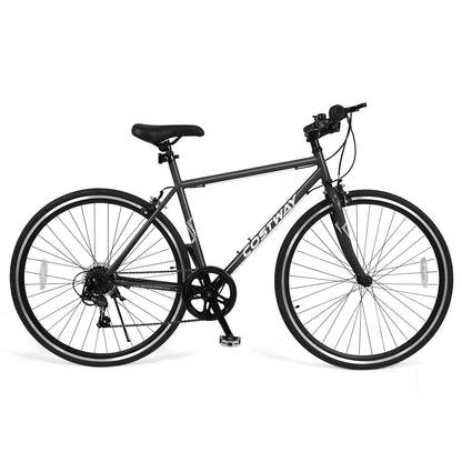 Costway 26-inch mountain bike with adjustable seat and 6-speed drivetrain, all-terrain tires on Tampa Home & Garden Store