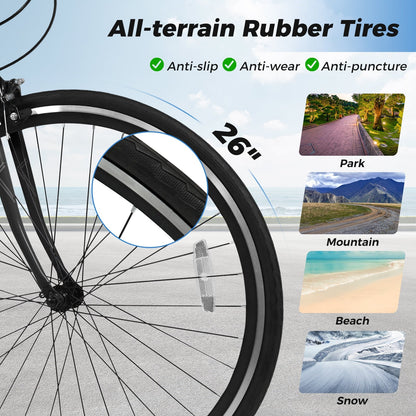 GemGear 26-inch mountain bike tire with all-terrain rubber tread, anti-slip anti-puncture on Tampa Home & Garden Store