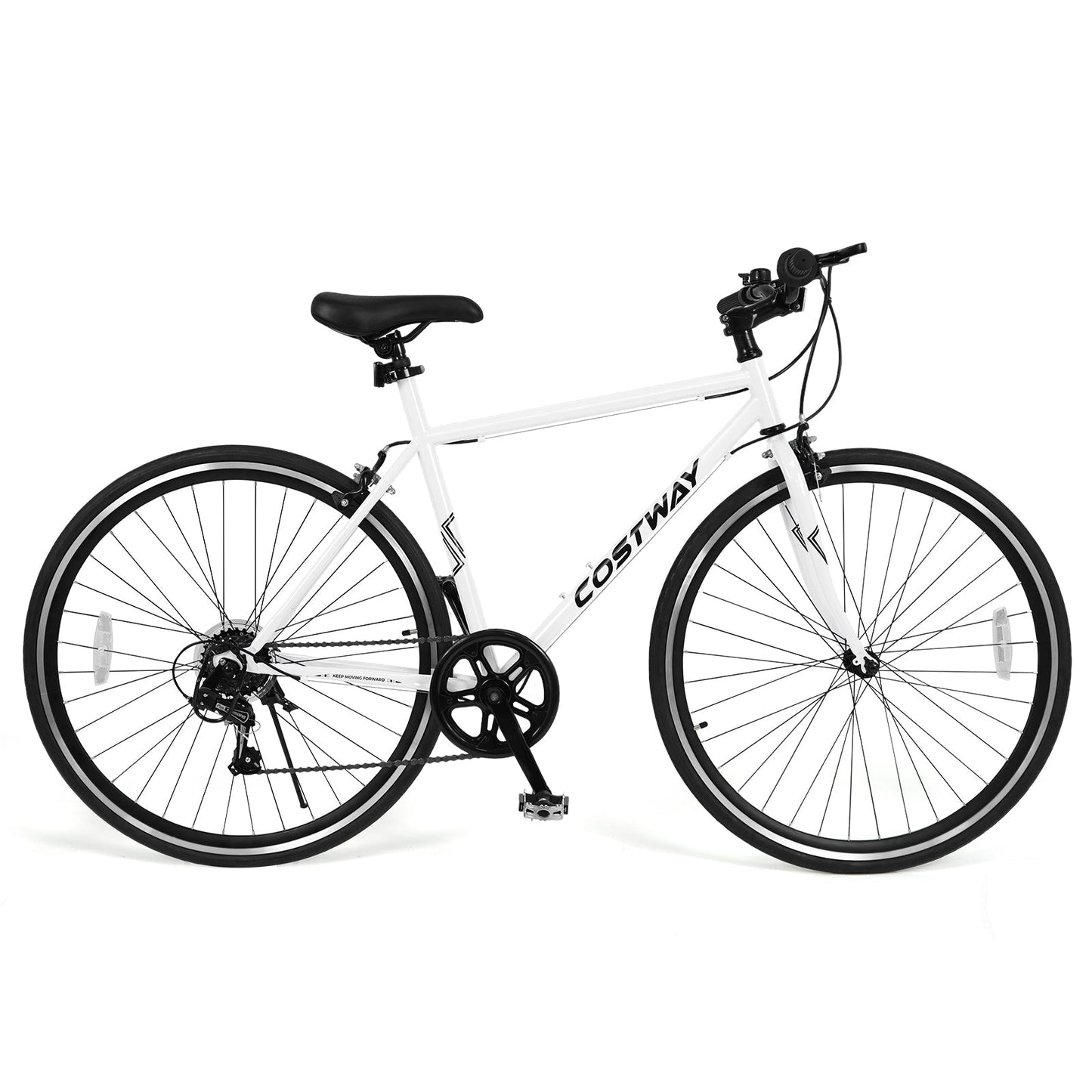 GemGear 26 Inch Mountain Bike with 6-Speed, white frame, all-terrain rubber wheels on Tampa Home & Garden Store